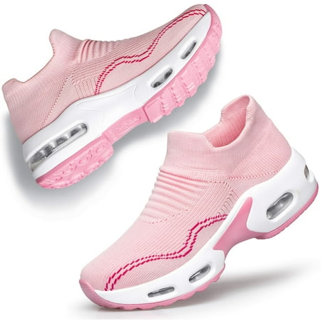 Barerun Womens Slip on Walking Shoes Mesh Air Cushion Platform Sneakers Non Slip Running Shoes
Barerun Womens Slip on Walking Shoes Mesh Air Cushion Platform Sneakers Non Slip Running Shoes