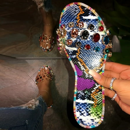 Daznico Slippers for Women Toe Summer Beach Rhinestone Slippers Casual Open Flip Flops Women s Shoes Flats Women s Slipper Multicolor 5.5
Daznico Slippers for Women Toe Summer Beach Rhinestone Slippers Casual Open Flip Flops Women s Shoes Flats Women s Slipper Multicolor 5.5