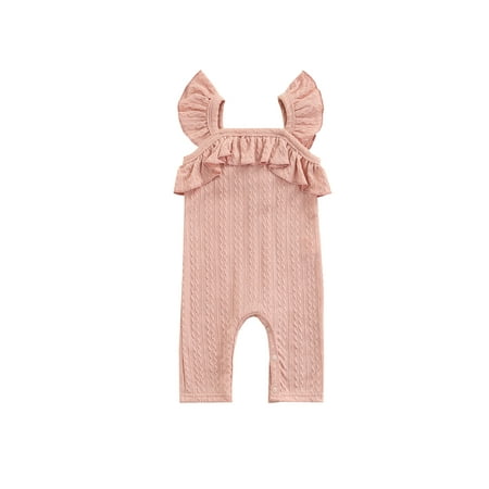 Kiapeise Infant Baby Girl Sleeveless Romper Solid Color Ruffle Strap Cable Knit Jumpsuit Clothes
Kiapeise Infant Baby Girl Sleeveless Romper Solid Color Ruffle Strap Cable Knit Jumpsuit Clothes