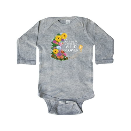 Inktastic In a World of Roses be a Wild Flower Gift Baby Boy or Baby Girl Long Sleeve Bodysuit
Inktastic In a World of Roses be a Wild Flower Gift Baby Boy or Baby Girl Long Sleeve Bodysuit