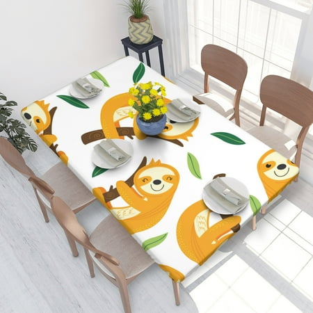 Home Deluxe Tablecloth Cute Sloths Animal (9) Waterproof Elastic Rim Edged Table Cover- For Christmas Parties And Picnics 4ft
Home Deluxe Tablecloth Cute Sloths Animal (9) Waterproof Elastic Rim Edged Table Cover- For Christmas Parties And Picnics 4ft