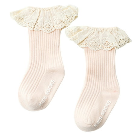Toddler Infant Baby Girls Knee High Socks with Grips Ruffled Lace Ribbed Knit Solid Color Non-Skid Cotton Long Stockings
Toddler Infant Baby Girls Knee High Socks with Grips Ruffled Lace Ribbed Knit Solid Color Non-Skid Cotton Long Stockings