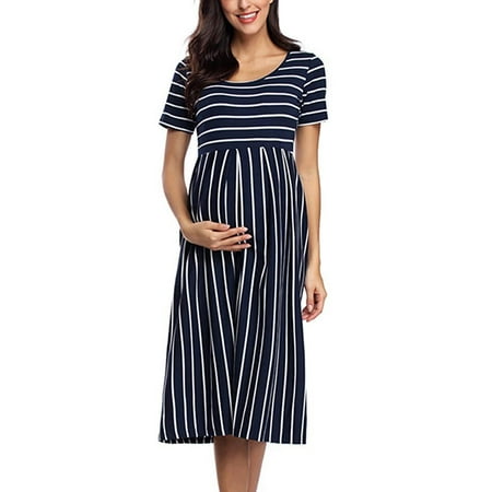 Leesechin Maternity Dress Clearance Ladies Summer Photoshoot Stripe Print Short Sleeve Pregnant Woman Clothe Dress
Leesechin Maternity Dress Clearance Ladies Summer Photoshoot Stripe Print Short Sleeve Pregnant Woman Clothe Dress