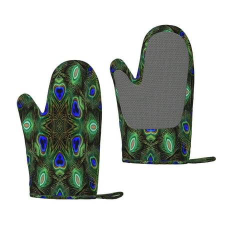 Hirioo Peacock Feathers for Silicone Oven Mitts for BBQ Baking Cooking Set of 2 Heat Resistant 260℃ Non-Slip Kitchen Essentials
Hirioo Peacock Feathers for Silicone Oven Mitts for BBQ Baking Cooking Set of 2 Heat Resistant 260℃ Non-Slip Kitchen Essentials