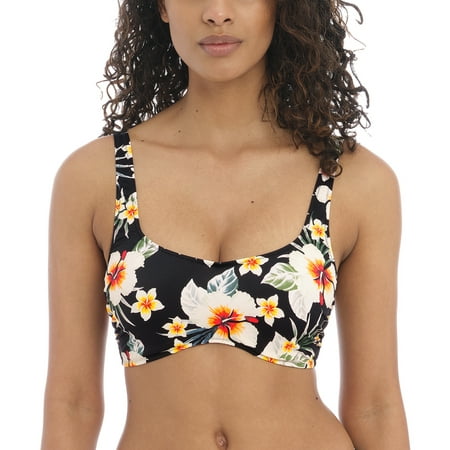 

Freya Havana Sunrise Convertible Concealed Underwire Scoop Bralette Bikini Top (202714) 32DD Multi