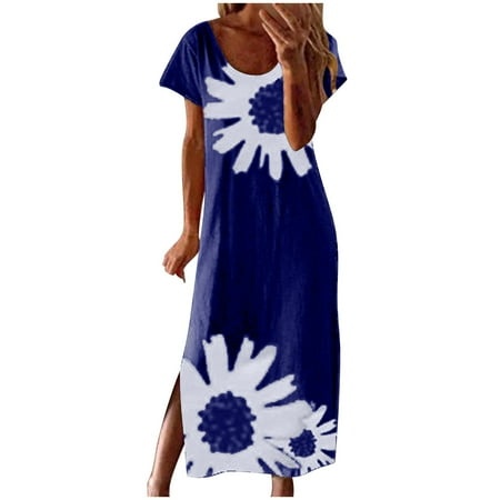 Dresses for Women 2022 Wedding Guest Women s Fashion Comfortable Casual Round Neck Short Sleeve Printed Slit Dress Maternity Dress Sweater Dress for Women
Dresses for Women 2022 Wedding Guest Women s Fashion Comfortable Casual Round Neck Short Sleeve Printed Slit Dress Maternity Dress Sweater Dress for Women
