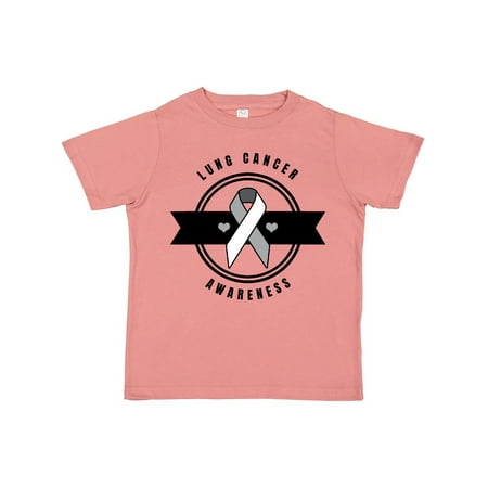 Inktastic Lung Cancer Awareness with White Ribbon Banner and Hearts Gift Toddler Boy or Toddler Girl T-Shirt
Inktastic Lung Cancer Awareness with White Ribbon Banner and Hearts Gift Toddler Boy or Toddler Girl T-Shirt