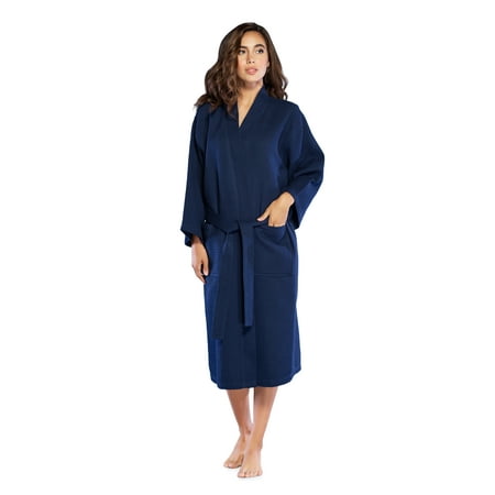Turquaz Linen Lightweight Long Waffle Kimono Spa Robe for Women (SM Navy Blue)
Turquaz Linen Lightweight Long Waffle Kimono Spa Robe for Women (SM Navy Blue)
