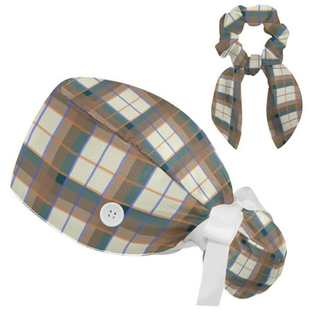 Working Cap with Buttons and Sweatband Scrub Hat Bouffant Caps with Scrunchie Lattice Tie Back Hats
Working Cap with Buttons and Sweatband Scrub Hat Bouffant Caps with Scrunchie Lattice Tie Back Hats
