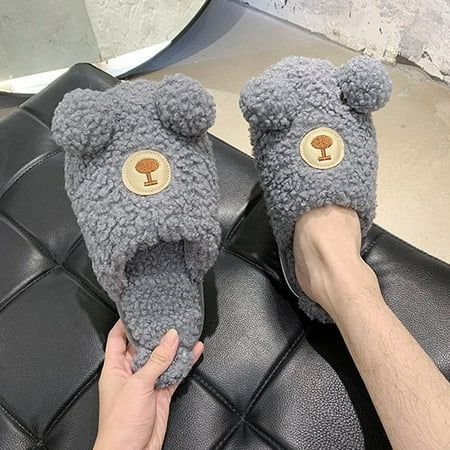 Beechoice Winter Cartoon Cute Bear Warm Soft Plush Shoes Anti Skid Slip On Men Slippers
Beechoice Winter Cartoon Cute Bear Warm Soft Plush Shoes Anti Skid Slip On Men Slippers