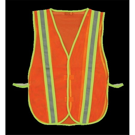 Economy Mesh Safety Vest Trim Stripe - Orange