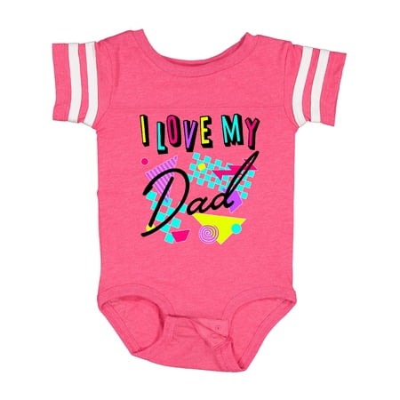 Inktastic I Love My Dad- 80s Retro Style Gift Baby Boy or Baby Girl Bodysuit
Inktastic I Love My Dad- 80s Retro Style Gift Baby Boy or Baby Girl Bodysuit