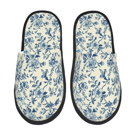 Tideii Vintage Blue Floral for Home Indoor Cotton Slippers Autumn and Winter EVA Plush Slippers Household Supplies Unisex-Medium
Tideii Vintage Blue Floral for Home Indoor Cotton Slippers Autumn and Winter EVA Plush Slippers Household Supplies Unisex-Medium