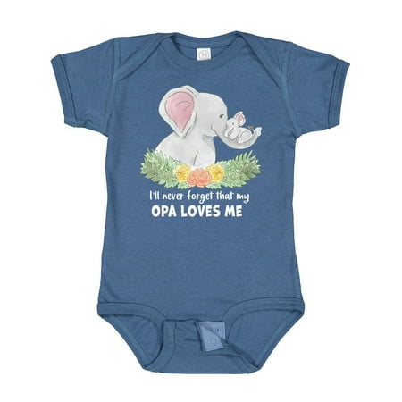 Inktastic I ll Never Forget That My Opa Loves Me with Cute Elephants Gift Baby Boy or Baby Girl Bodysuit
Inktastic I ll Never Forget That My Opa Loves Me with Cute Elephants Gift Baby Boy or Baby Girl Bodysuit