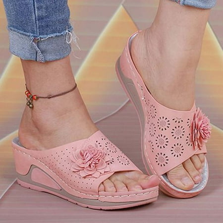 Womens Casual Sandals non Slip- Beach Plus Size Orthopedic Middle Heel Fish Mouth Hollow Flower Casual Sandals Pink Size 7.5
Womens Casual Sandals non Slip- Beach Plus Size Orthopedic Middle Heel Fish Mouth Hollow Flower Casual Sandals Pink Size 7.5