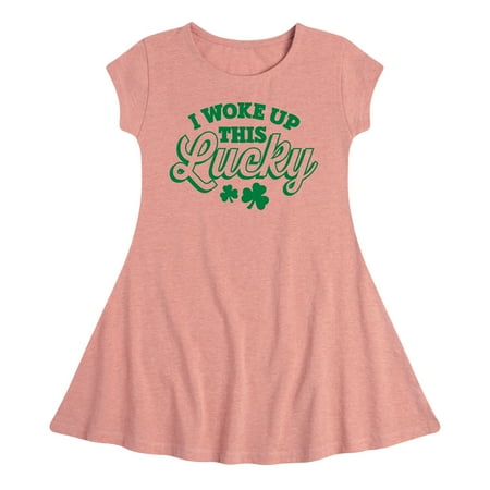Instant Message - St. Patrick s Day - I Woke Up This Lucky - Toddler And Youth Girls Fit And Flare Dress
Instant Message - St. Patrick s Day - I Woke Up This Lucky - Toddler And Youth Girls Fit And Flare Dress