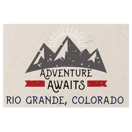Rio Grande Colorado Souvenir 2x3 Inch Fridge Magnet Adventure Awaits Design