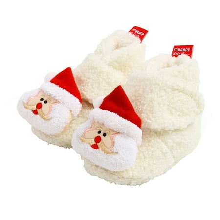 QWERTYU Baby Toddler Girl s Boy Non-Slip Soft Sole First Walkers Shoes Booties for Newborn Infant Girl Boy Winter Fleece Christmas Slippers 0-18M
QWERTYU Baby Toddler Girl s Boy Non-Slip Soft Sole First Walkers Shoes Booties for Newborn Infant Girl Boy Winter Fleece Christmas Slippers 0-18M