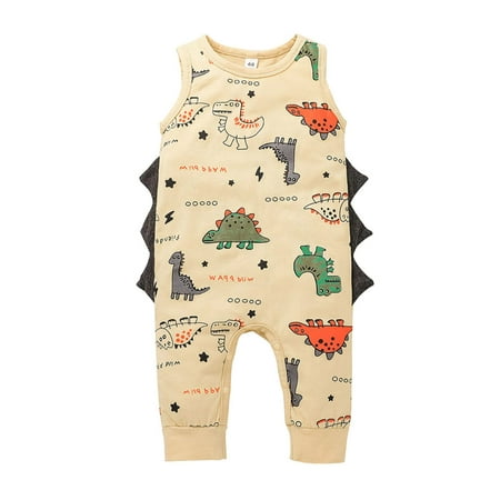 StylesILove Infant Baby Boys Colorful Cartoon Dinosaur Sleeveless Cotton Romper Animal Print Jumpsuit Casual Summer Outfit (Light Yellow 12 Months)
StylesILove Infant Baby Boys Colorful Cartoon Dinosaur Sleeveless Cotton Romper Animal Print Jumpsuit Casual Summer Outfit (Light Yellow 12 Months)