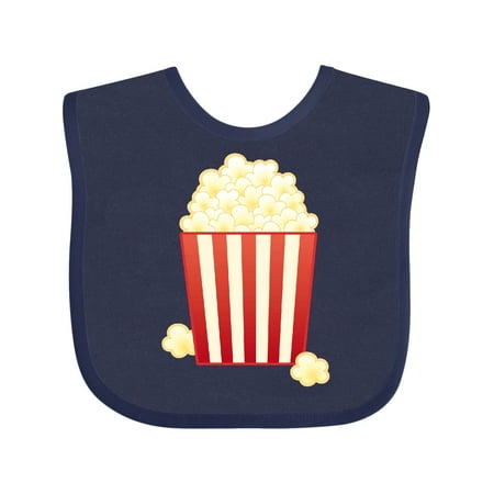 Inktastic Popcorn Movie Treat Gift Baby Boy or Baby Girl Bib