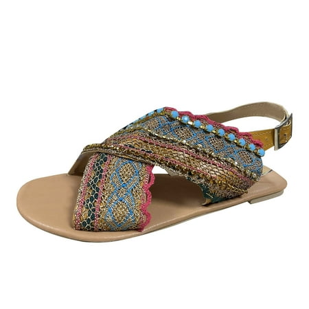 Mackneog Women s Flat Color Matching Shoes Rhinestone Sandals Strap Buckle Women s Slipper Gift on Clearance
Mackneog Women s Flat Color Matching Shoes Rhinestone Sandals Strap Buckle Women s Slipper Gift on Clearance