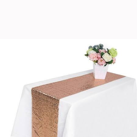 Yubatuo Sequin Table Runners - 12x70 Inch Glitter Rose Gold Table Runner- Event Party Supplies Fabric Decorations For Holiday Christmas Gift Wedding Birthday
Yubatuo Sequin Table Runners - 12x70 Inch Glitter Rose Gold Table Runner- Event Party Supplies Fabric Decorations For Holiday Christmas Gift Wedding Birthday