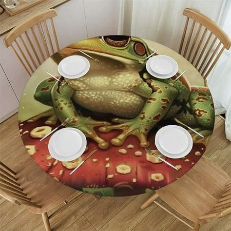 SHERONV Frog Mushroom Butterfly Round Tablecloth Stain-Resistant Washable 38 -42
SHERONV Frog Mushroom Butterfly Round Tablecloth Stain-Resistant Washable 38 -42