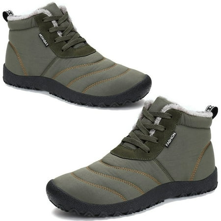 Well Warm Winter Boots Waterproof High-top Lace-up Plus Fleece Cotton Boots Shoes Khaki
Well Warm Winter Boots Waterproof High-top Lace-up Plus Fleece Cotton Boots Shoes Khaki
