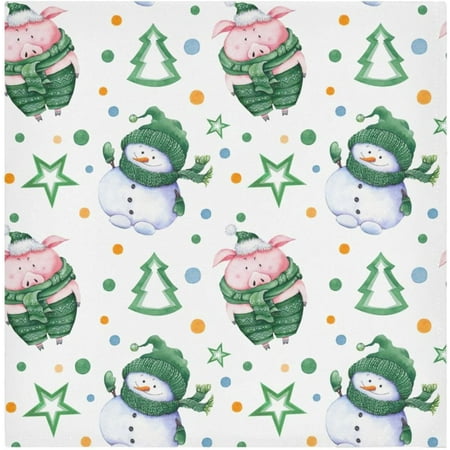 BESTKITTY Christmas Snowmen Pigs Cloth Napkins Set of 4 Washable Reusable Polyester Table Napkins for Home Holiday Party Wedding Decoration 20 x 20 Inches
BESTKITTY Christmas Snowmen Pigs Cloth Napkins Set of 4 Washable Reusable Polyester Table Napkins for Home Holiday Party Wedding Decoration 20 x 20 Inches