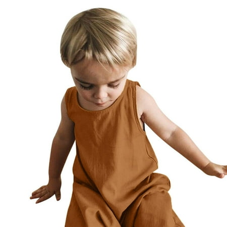 Romper Sleeveless Jumpsuit Solid Boys Outfits Clothes Toddler Girls Baby Girls Romper&Jumpsuit For 6-12 Months
Romper Sleeveless Jumpsuit Solid Boys Outfits Clothes Toddler Girls Baby Girls Romper&Jumpsuit For 6-12 Months