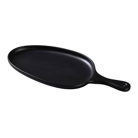 Moderne Pan Plate With Handle 15 1/2 W X 7 1/2 L X 1 1/4 H Melamine Black Pack of 3
Moderne Pan Plate With Handle 15 1/2 W X 7 1/2 L X 1 1/4 H Melamine Black Pack of 3