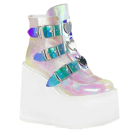 Pntutb Womens Shoes Clearance Woman Fashion Multicolor Wedge Boots Ladies Zip Up Platform Shoes
Pntutb Womens Shoes Clearance Woman Fashion Multicolor Wedge Boots Ladies Zip Up Platform Shoes