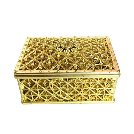 ZHENYANGli Creative Candy Box Rectangular Lattice Hollowed Out Gold and Silver Candy Box
ZHENYANGli Creative Candy Box Rectangular Lattice Hollowed Out Gold and Silver Candy Box