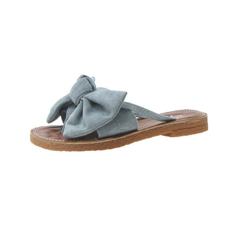 Dpityserensio Women s Summer Casual Fashion Suede Bowknot Flip-flops Flat Beach Slippers Blue 7(39)
Dpityserensio Women s Summer Casual Fashion Suede Bowknot Flip-flops Flat Beach Slippers Blue 7(39)