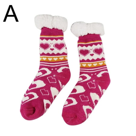 CKLC Warm Fleece Lined Winter Soft Slipper Socks Christmas With Non Slip for Men Women(Rose Red A)
CKLC Warm Fleece Lined Winter Soft Slipper Socks Christmas With Non Slip for Men Women(Rose Red A)