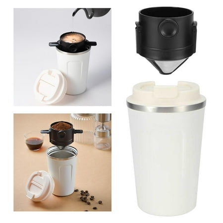 Stainless Steel Tumbler Vacuum Coffee Mug Lid Home Office Travel white 380ml cup 14.5x9x6.9cm
Stainless Steel Tumbler Vacuum Coffee Mug Lid Home Office Travel white 380ml cup 14.5x9x6.9cm