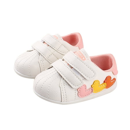 AnuirheiH Infant Baby Boys Girls Sneakers Soft Anti-Slip Shoes Newborn Toddler Outdoor Shoes Sale on Clearance