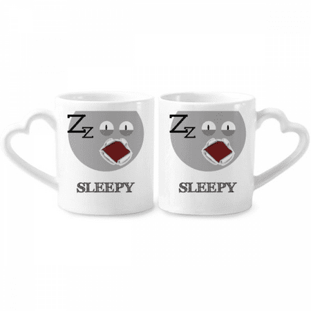 Tired Gray Emotion Snore Sleepy Couple Porcelain Mug Set Cerac Lover Cup Heart Handle
Tired Gray Emotion Snore Sleepy Couple Porcelain Mug Set Cerac Lover Cup Heart Handle