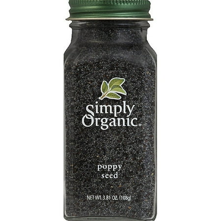 Simply Organic Poppy Seed, 3.81 oz, (Pack of 6)