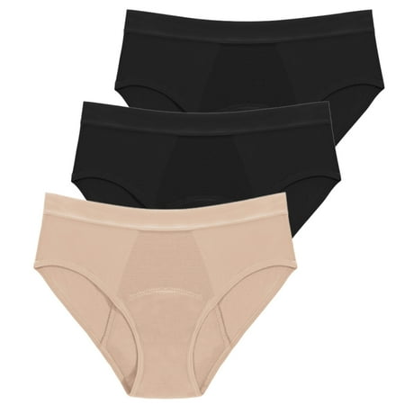 Baywell Period Underwear for Womens Bamboo Fiber 4 Layers Leakproof Menstrual Period Panties Plus Size Mid Rise Postpartum Maternity Panties Breathable Physiological Panties Girls S-6XL 
Baywell Period Underwear for Womens Bamboo Fiber 4 Layers Leakproof Menstrual Period Panties Plus Size Mid Rise Postpartum Maternity Panties Breathable Physiological Panties Girls S-6XL