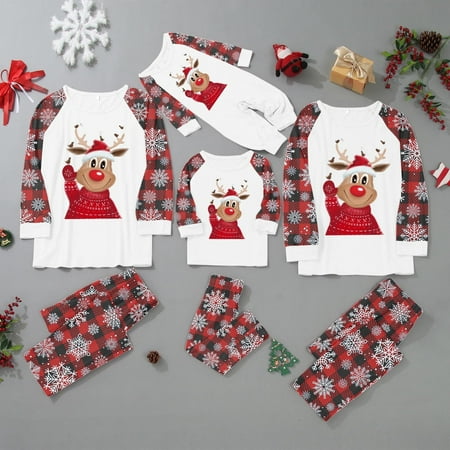 VEKDONE 2023 Clearance Matching Christmas Family Pjs Sets Christmas Pajamas for Family Xmas Elk Reindeer Print Pjs Plaid Holiday Sleepwear
VEKDONE 2023 Clearance Matching Christmas Family Pjs Sets Christmas Pajamas for Family Xmas Elk Reindeer Print Pjs Plaid Holiday Sleepwear