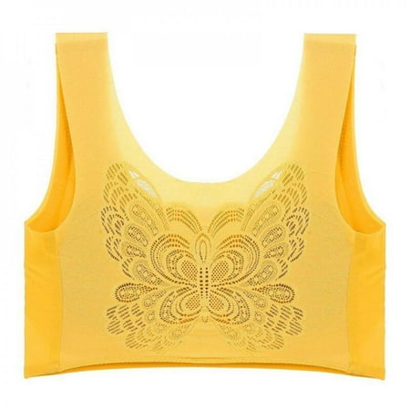 Spree Ice Silk Bra Ultra-Thin Comfort Hollow Back Running Yoga Bra Seamless Wireless Solid Bra Fitness Bras Underwear
Spree Ice Silk Bra Ultra-Thin Comfort Hollow Back Running Yoga Bra Seamless Wireless Solid Bra Fitness Bras Underwear