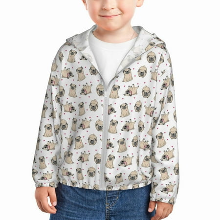 Ocsxa Pugs Print Kids Active Zipper Sun Protection Jacket Boys Girls Hooded Cooling Shirt-4 Years
Ocsxa Pugs Print Kids Active Zipper Sun Protection Jacket Boys Girls Hooded Cooling Shirt-4 Years