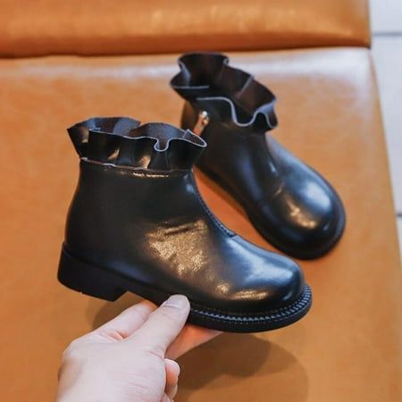 Fashion Girls Ankle Boots for Toddlers Little Kids Warm Ruffle Edge Winter Autumn Martin Boots
Fashion Girls Ankle Boots for Toddlers Little Kids Warm Ruffle Edge Winter Autumn Martin Boots
