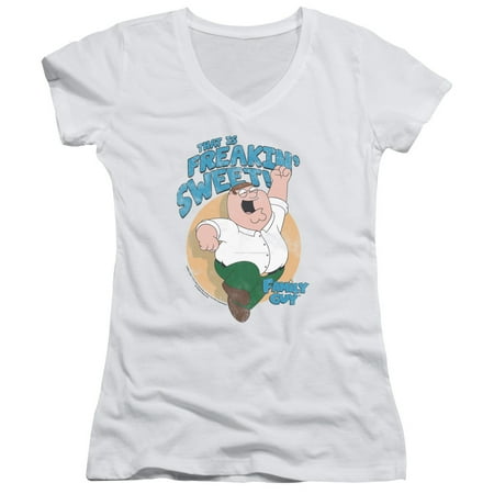 Family Guy - Sweet - Juniors Cap Sleeve V-Neck Shirt - Small