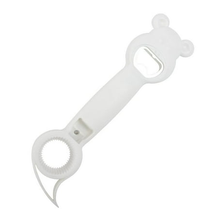 4 in 1 Multifunctional Bottle and Can Opener Plastic Cute Beer Bottle Opener Twist-Off Pull Tab Household Bottle Opener Lid Seal Remove WHITE
4 in 1 Multifunctional Bottle and Can Opener Plastic Cute Beer Bottle Opener Twist-Off Pull Tab Household Bottle Opener Lid Seal Remove WHITE
