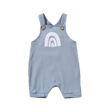 Infant Baby Boys and Girls Summer Sleeveless Bodysuit Cotton Triangle Creeper Cute Baby Romper