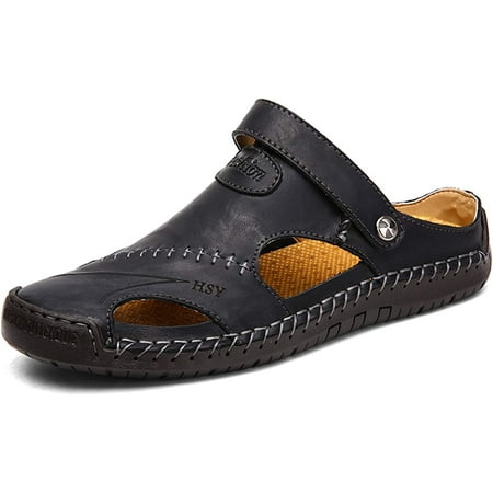 Mens Closed Toe Leather Sandals Summer Casual Fisherman Sandals Walking Outdoor Beach Shoes
Mens Closed Toe Leather Sandals Summer Casual Fisherman Sandals Walking Outdoor Beach Shoes