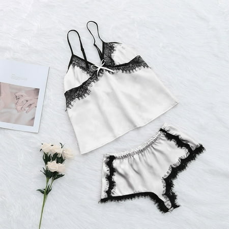 KUNPENG Women s Lace Sexy Passion Lingerie Babydoll G-StringPlus Size Nightwear 2PC Set Valentine s Nightgown Pajamas White / XXL
KUNPENG Women s Lace Sexy Passion Lingerie Babydoll G-StringPlus Size Nightwear 2PC Set Valentine s Nightgown Pajamas White / XXL