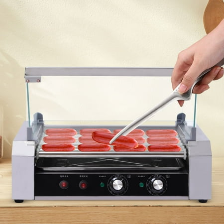 Wuzstar 18 Hot Dog 7 Roller Grill Cooker Machine Commercial Stainless Steel Hot Dog Machine with Detachable Glass Cover
Wuzstar 18 Hot Dog 7 Roller Grill Cooker Machine Commercial Stainless Steel Hot Dog Machine with Detachable Glass Cover